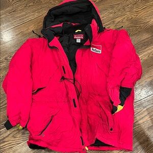 Marlboro vtg XXl Vibrant Red Puffer Jacket